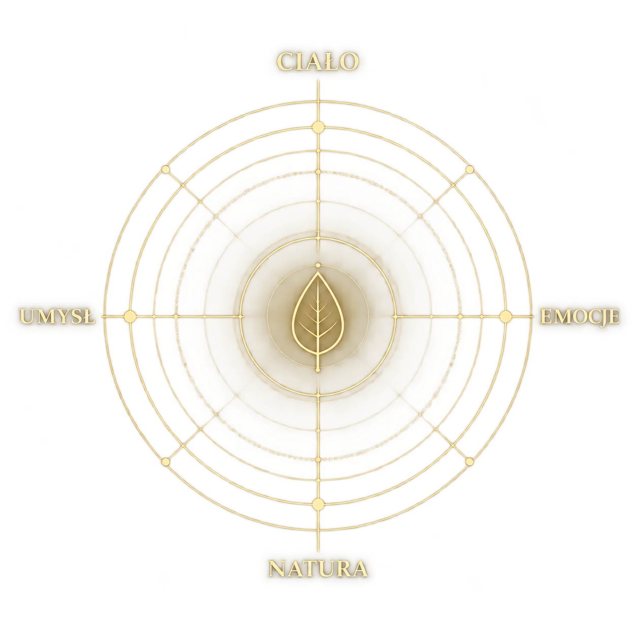 Diagram: ciało, umysł, emocje i natura